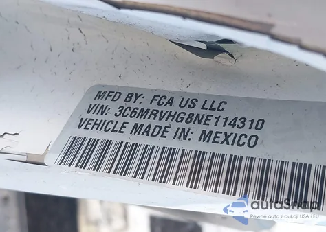 2022 Ram Promaster 3500 High Roof 159 Wb from USA, damaged, VIN 3C6MRVHG8NE114310